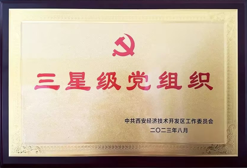 西安彩晶光電科技股份有限公司黨支部 獲“三星級(jí)黨組織”榮譽(yù)稱號(hào)